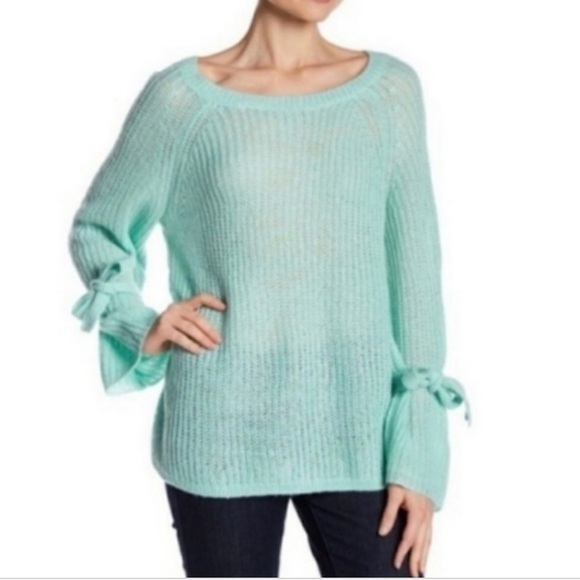 PROJECT NAADAM Sweater Knit Tied Bell Sleeve Women - Picture 4 of 10